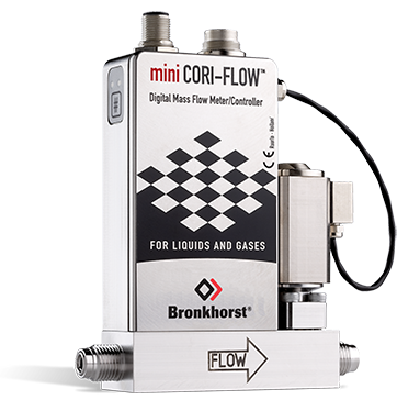 Bronkhorst mini CORI-FLOW controller with an attached control valve